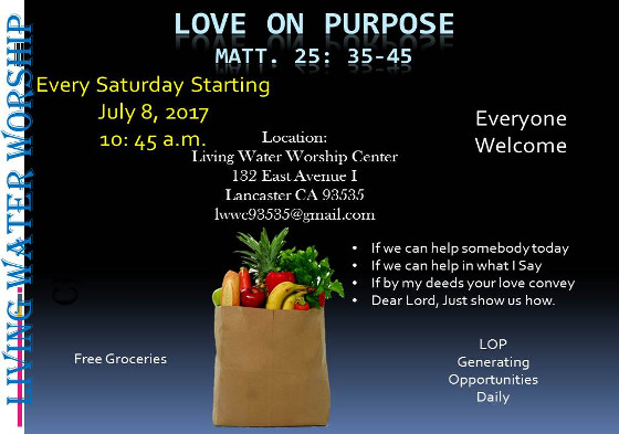 Love on Purpose Food Ministry LWWC June